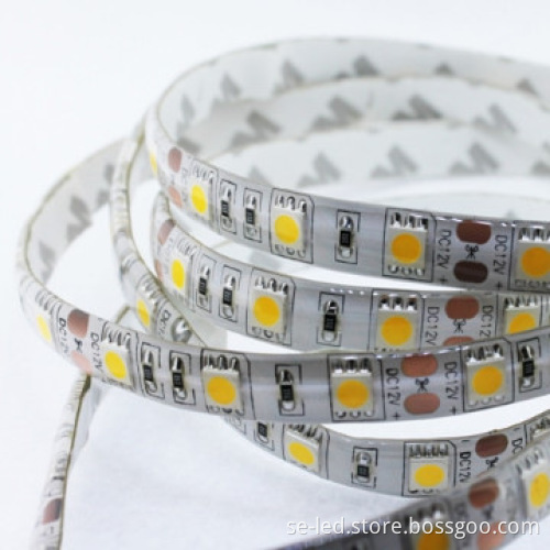 White Color Side emiting 5630SMD 34lm/smd led strips with DC12V